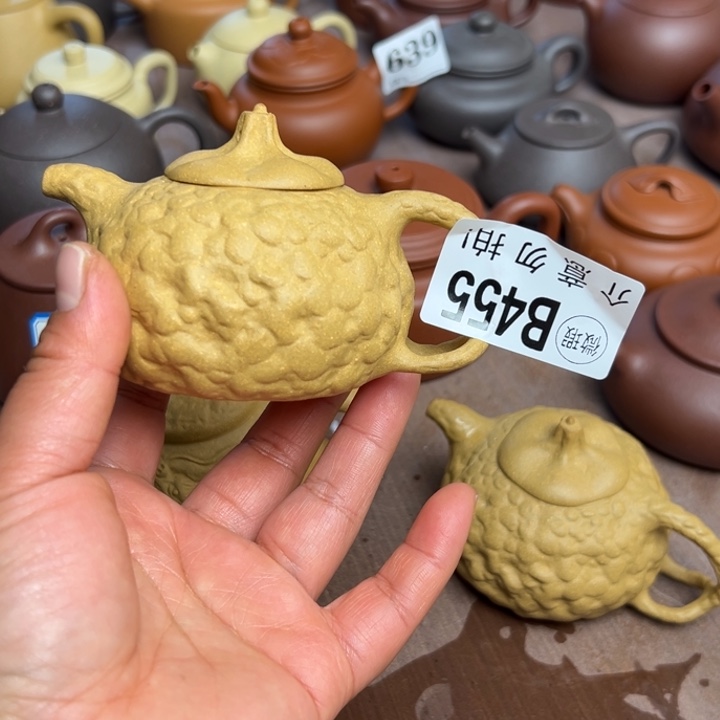 紫砂茶壶金*黄金段半手工160cc左右