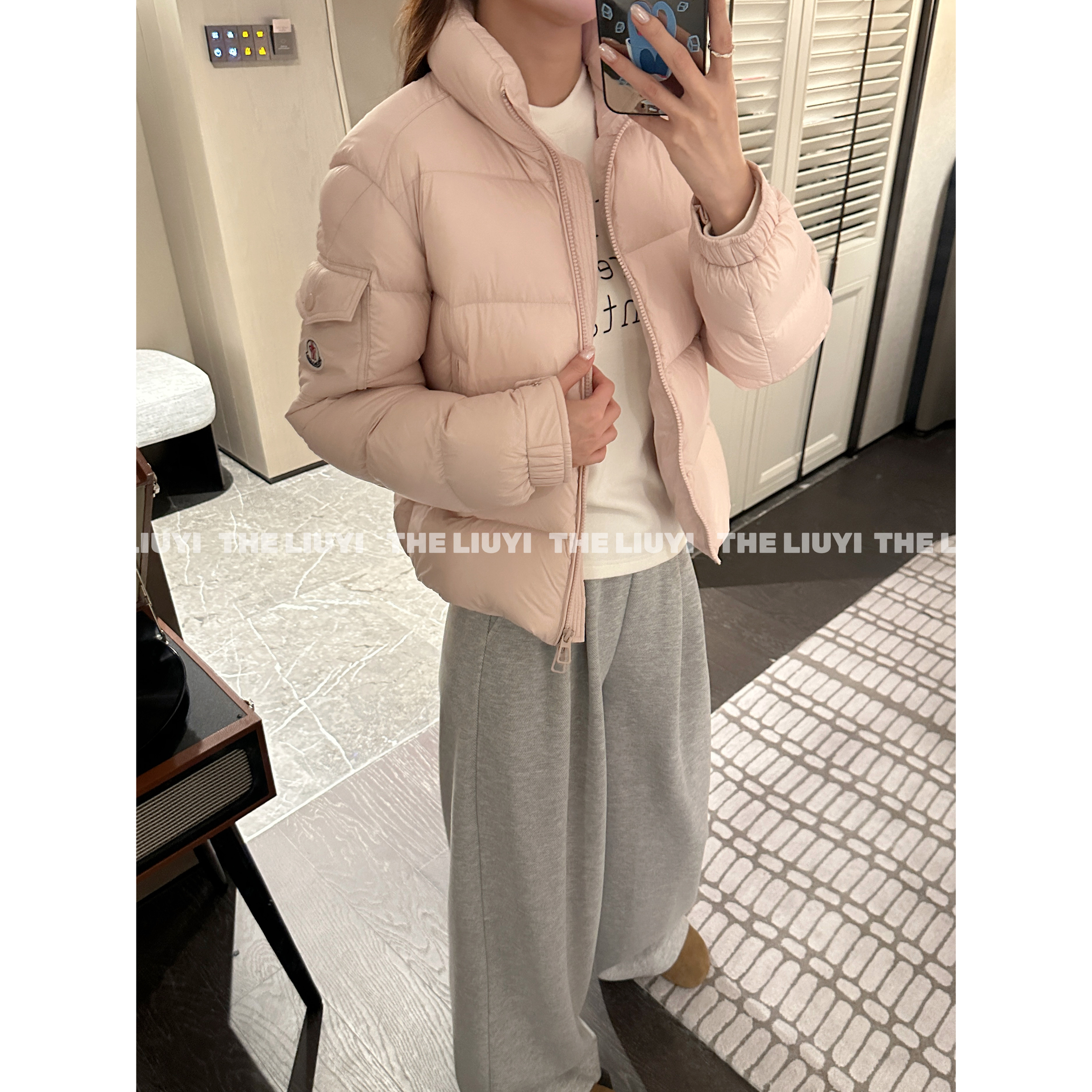 【LIUYI】肯豆羽绒服~轻盈感90白鸭绒羽绒立领保暖短款羽绒服510103