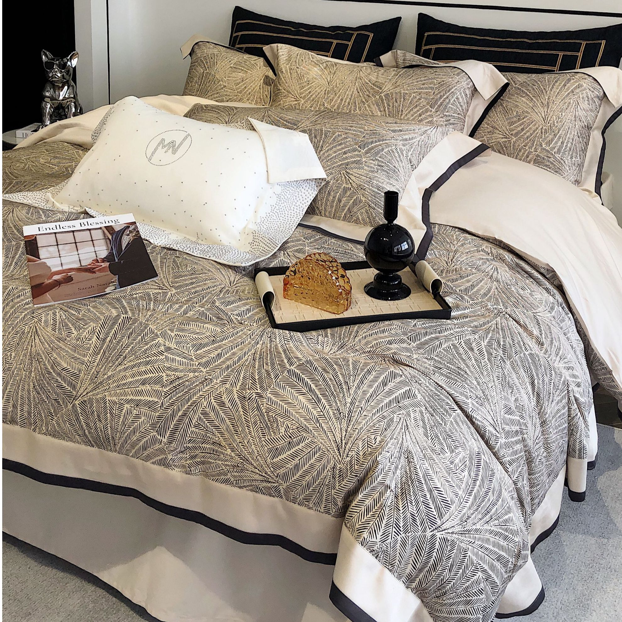 【贤公子】 伊芙琳-轻奢数码印花全棉四件套