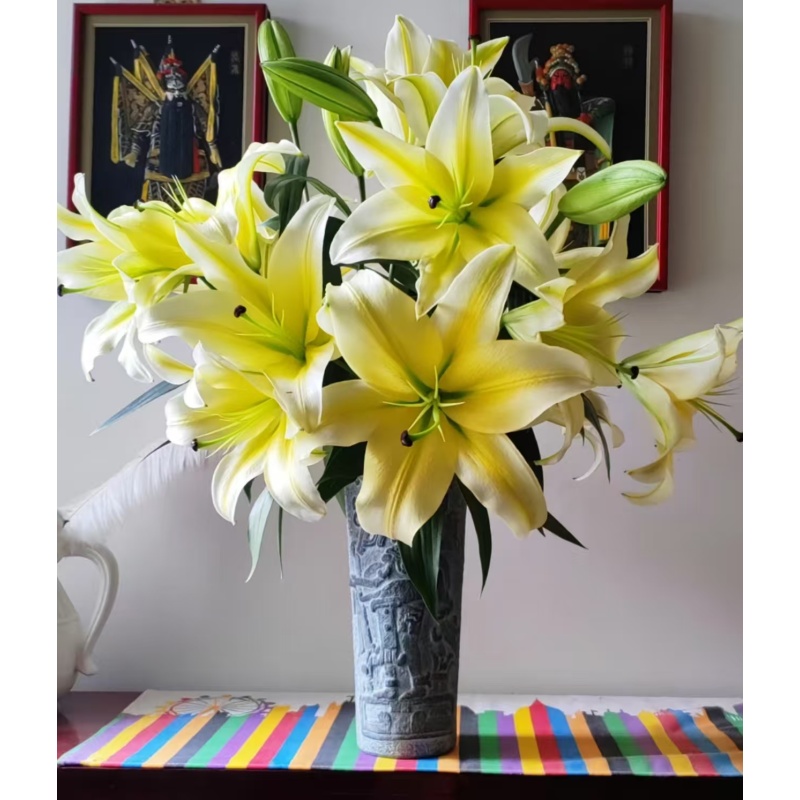 【黄天霸】精选黄天霸百合家居摆放插花云南鲜花优质鲜切花