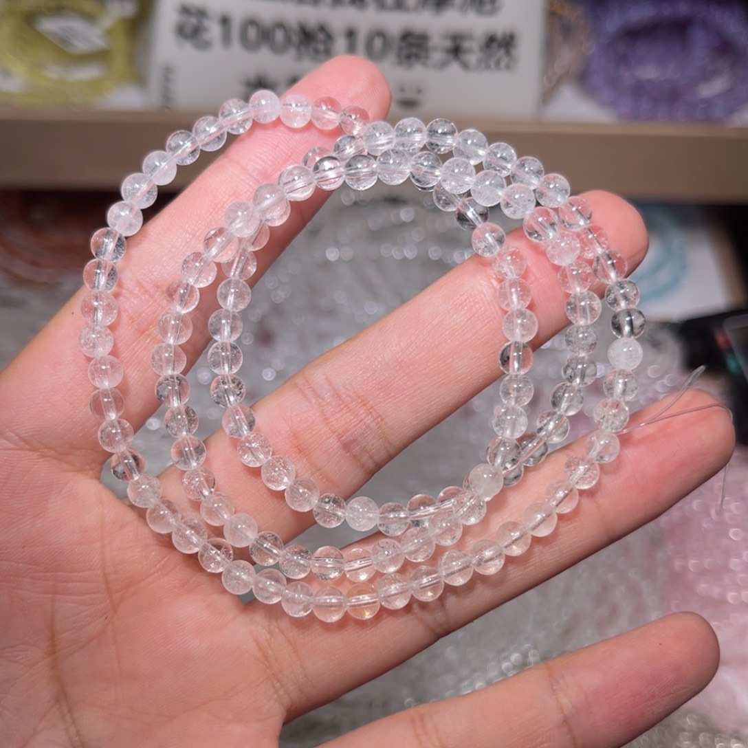 水晶手链未镶嵌白幽灵008