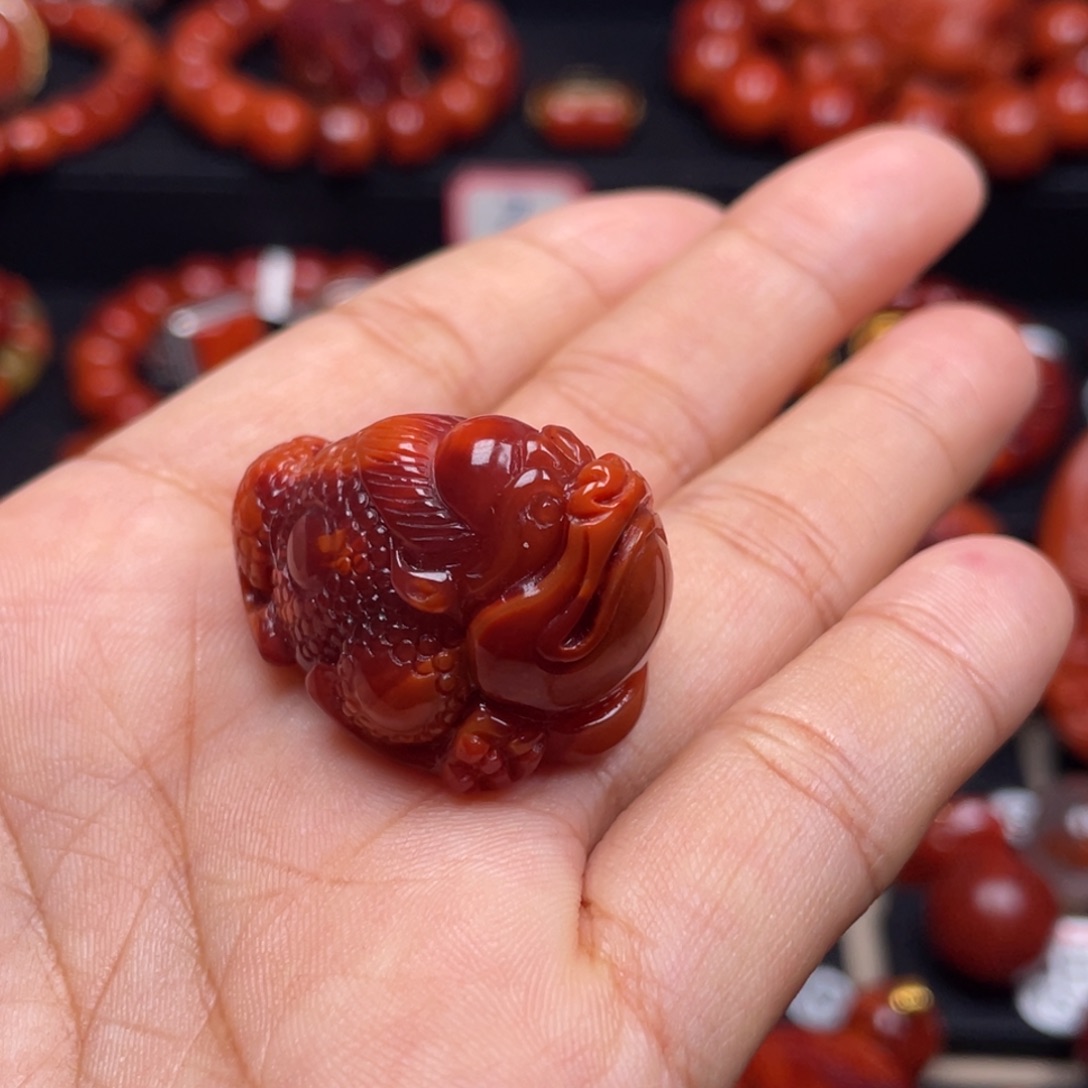 南红玛瑙珠宝奇石未镶嵌吊坠