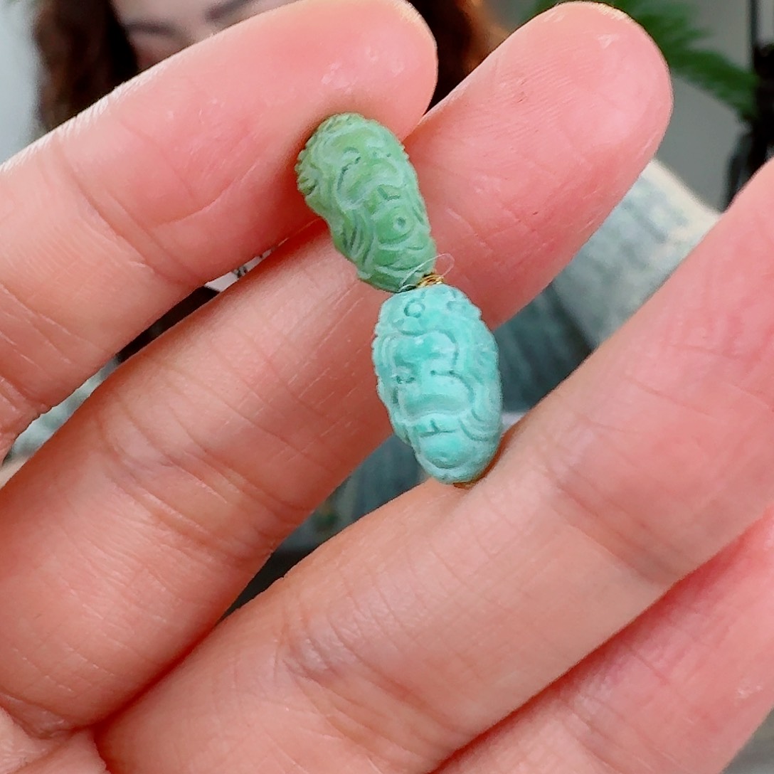 未镶嵌绿松石珠宝奇石