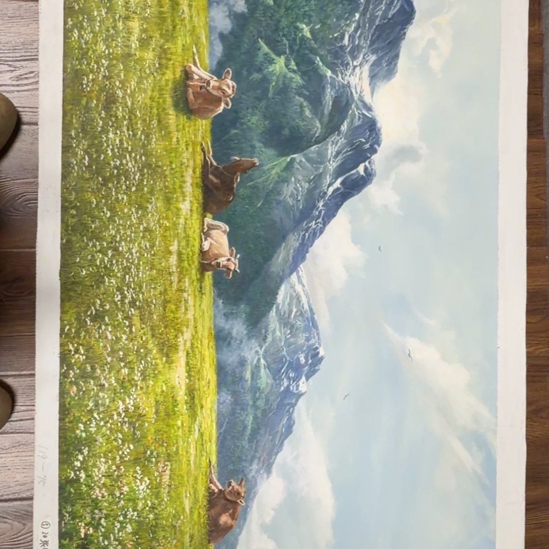 油画我在你心里就是一坨