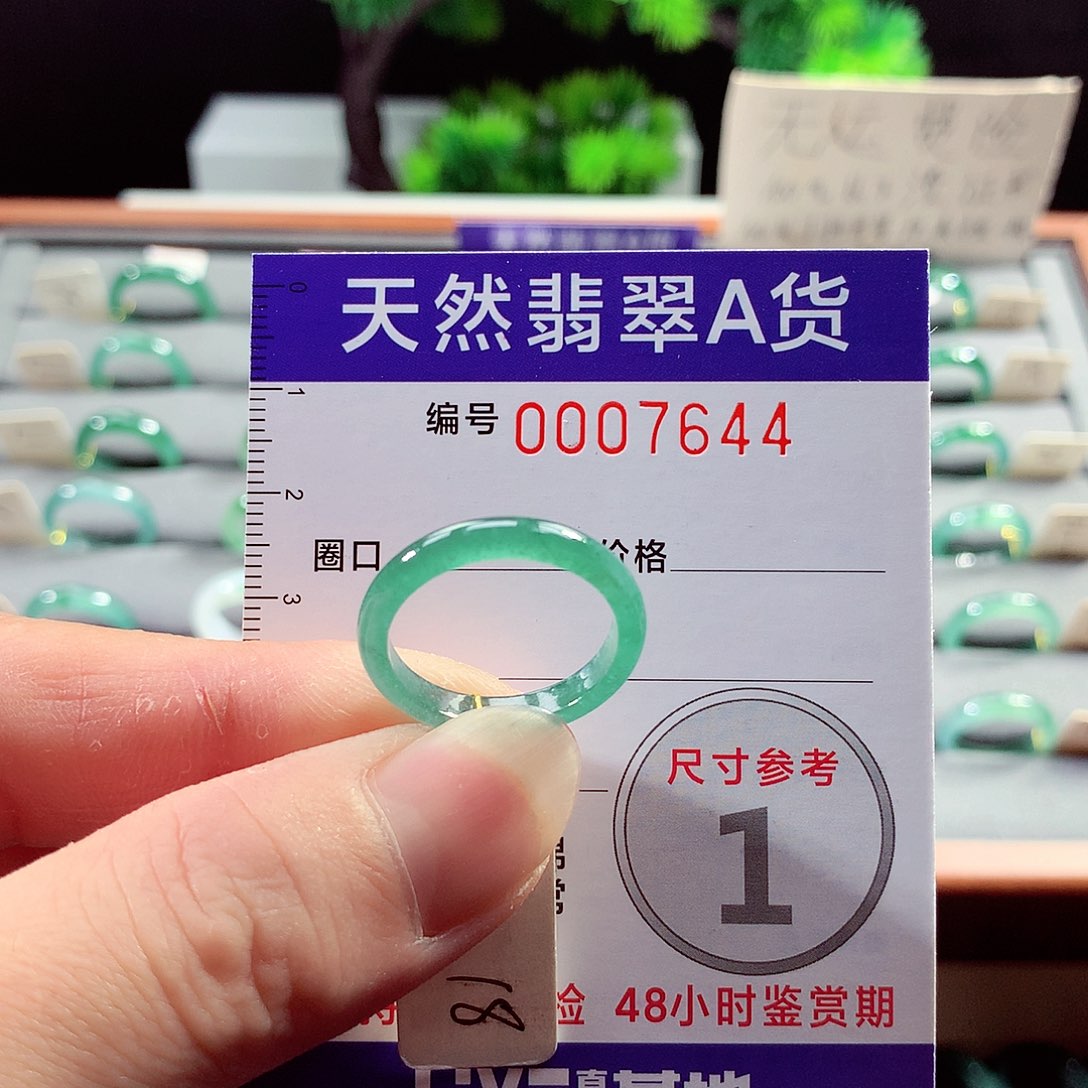 翡翠戒指未镶嵌18号