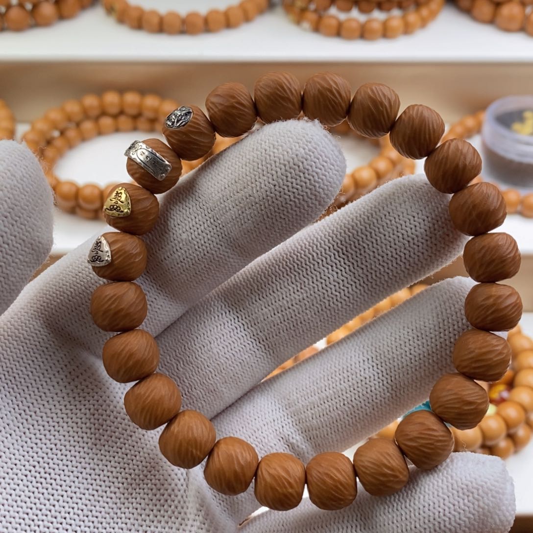 猴头核桃手串?**?云锦标