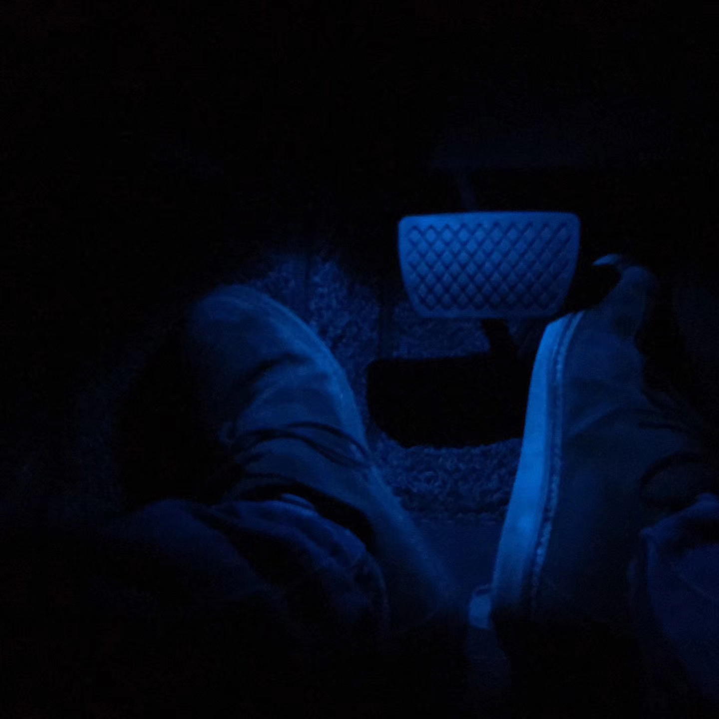 通用脚底灯氛围灯暗蓝一对2个装