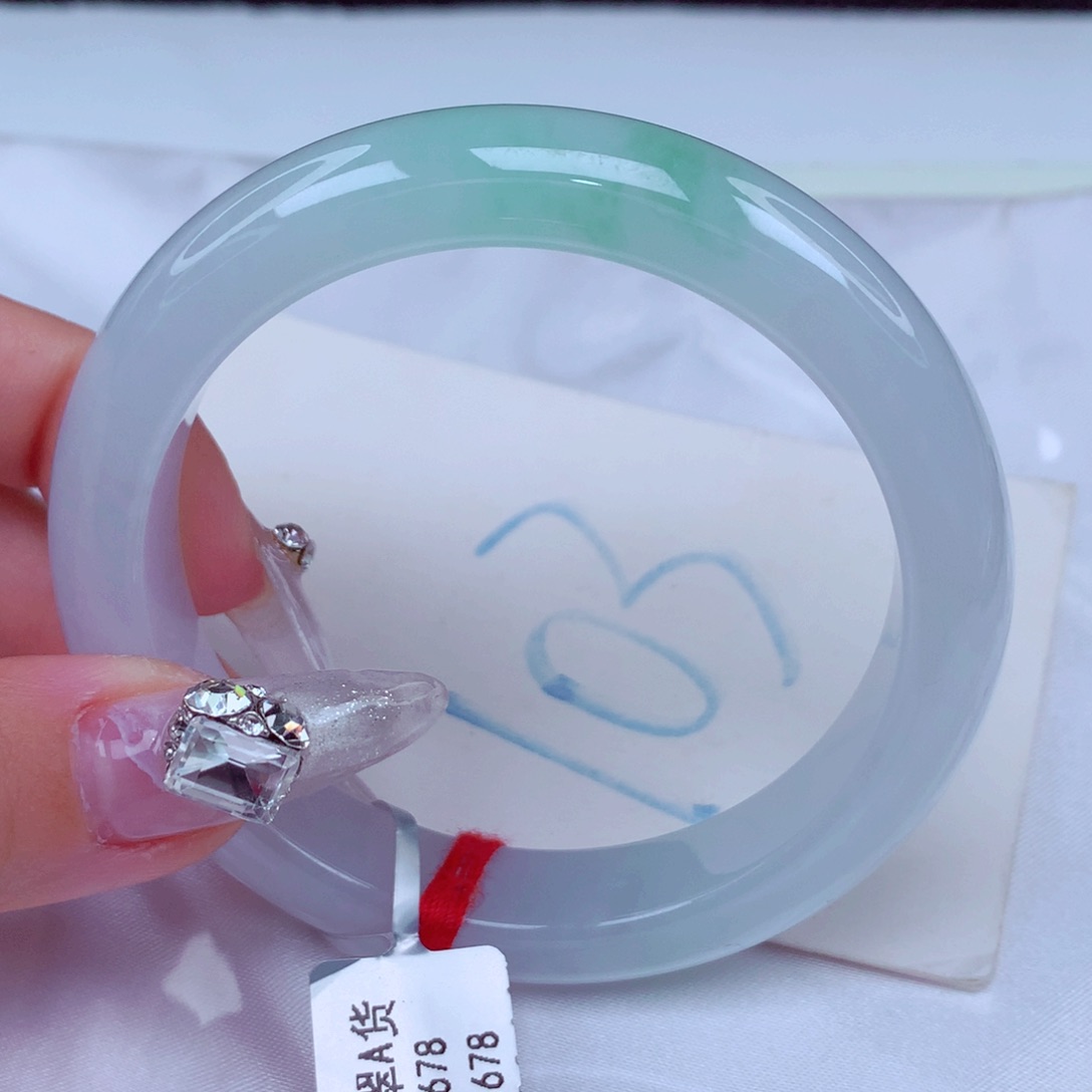 翡翠手镯未镶嵌天然缅甸翡翠A货手镯