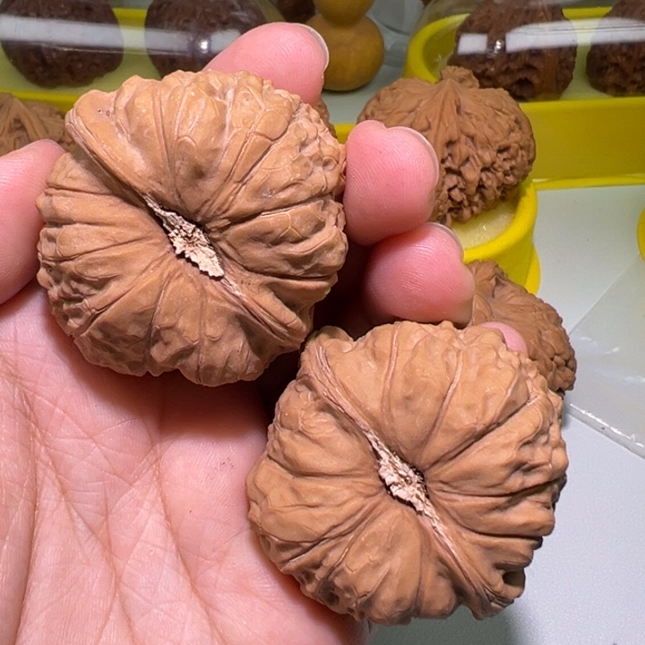 天***好文玩核桃把件南瓜墩