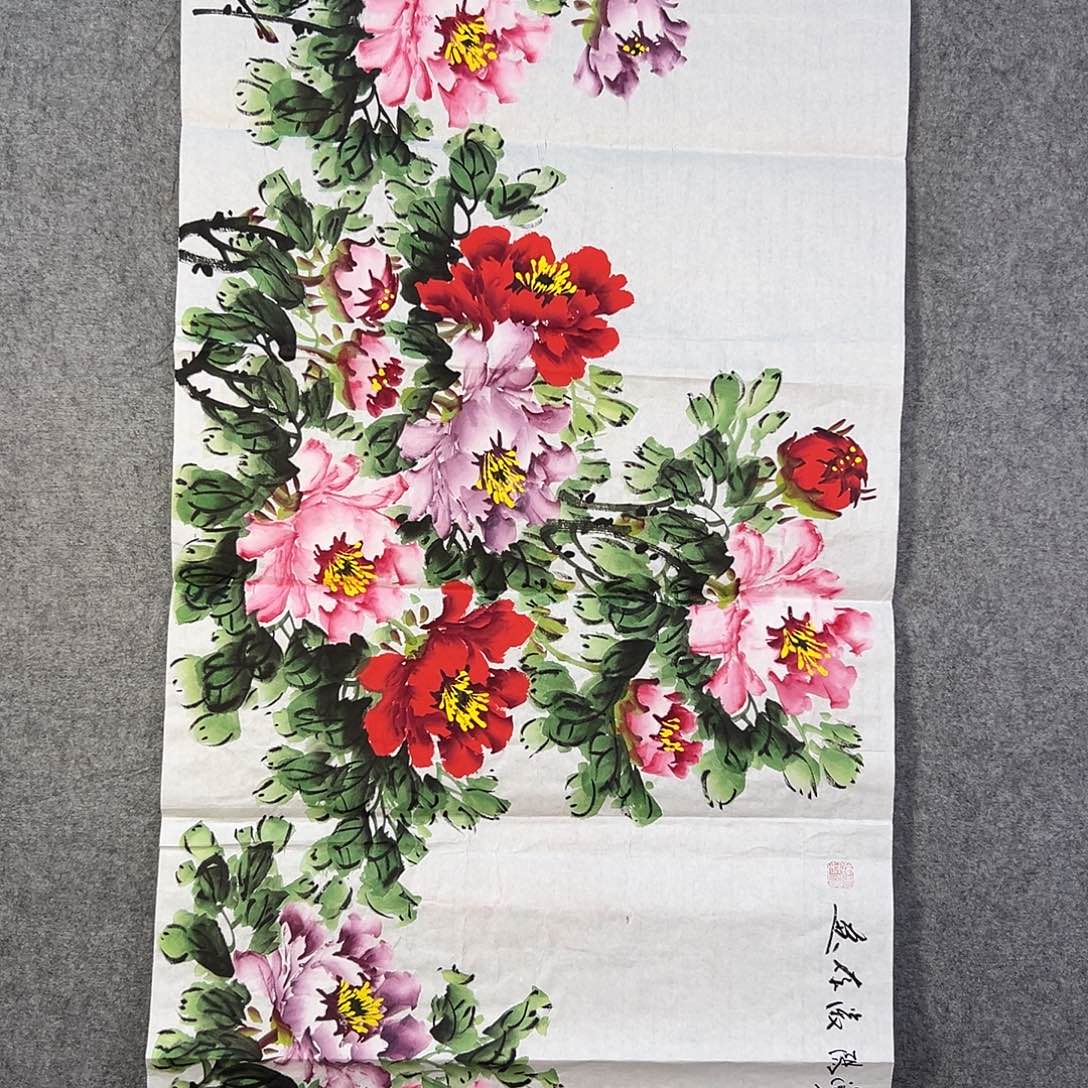 国画685 花鸟在此处飞翔也不太