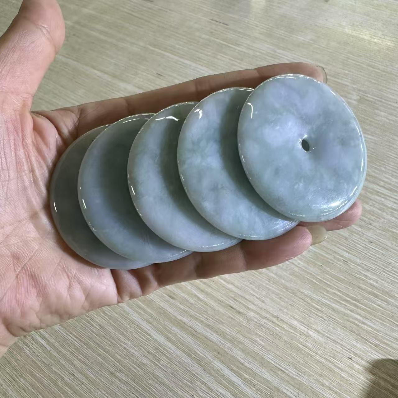 天然A货翡翠平安扣吊坠-f002-多样性发一