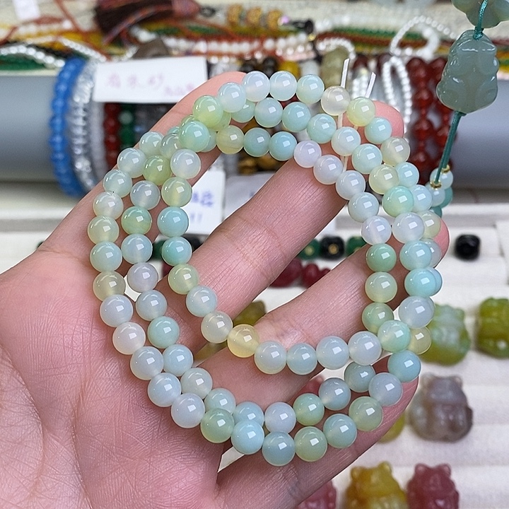 玛瑙未镶嵌手链手串多圈