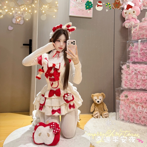 【元气喵】手作系列默认微瑕 奇遇平安夜 萌萌小圣诞套装