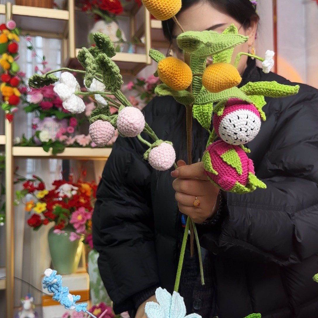 手工钩织设计水果