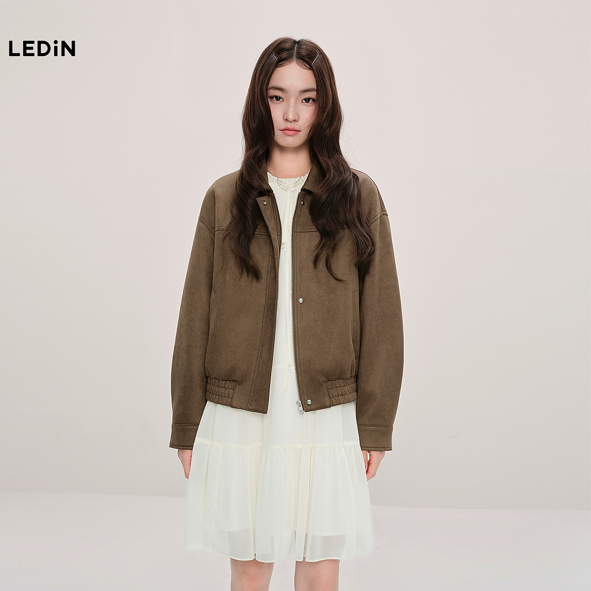 乐町美拉德夹克重工复古仿皮衣外套2545