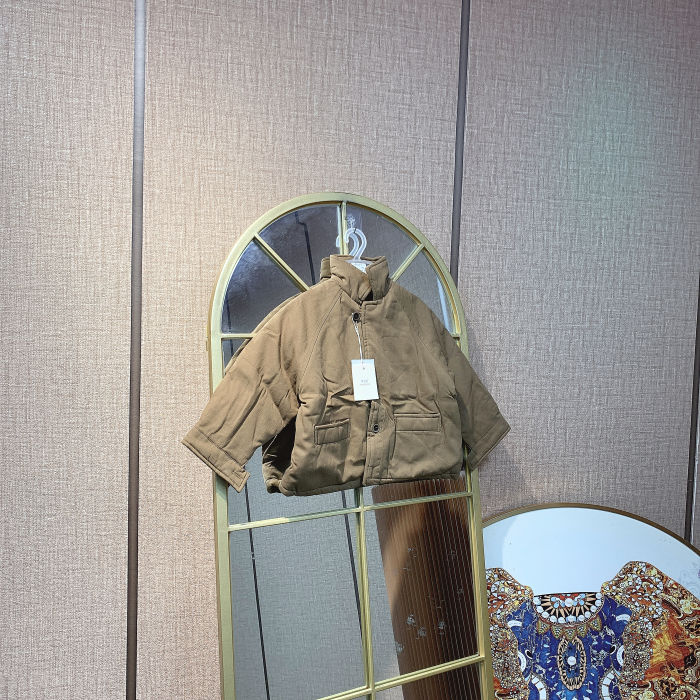 AB597   宝宝卡其色夹棉外套