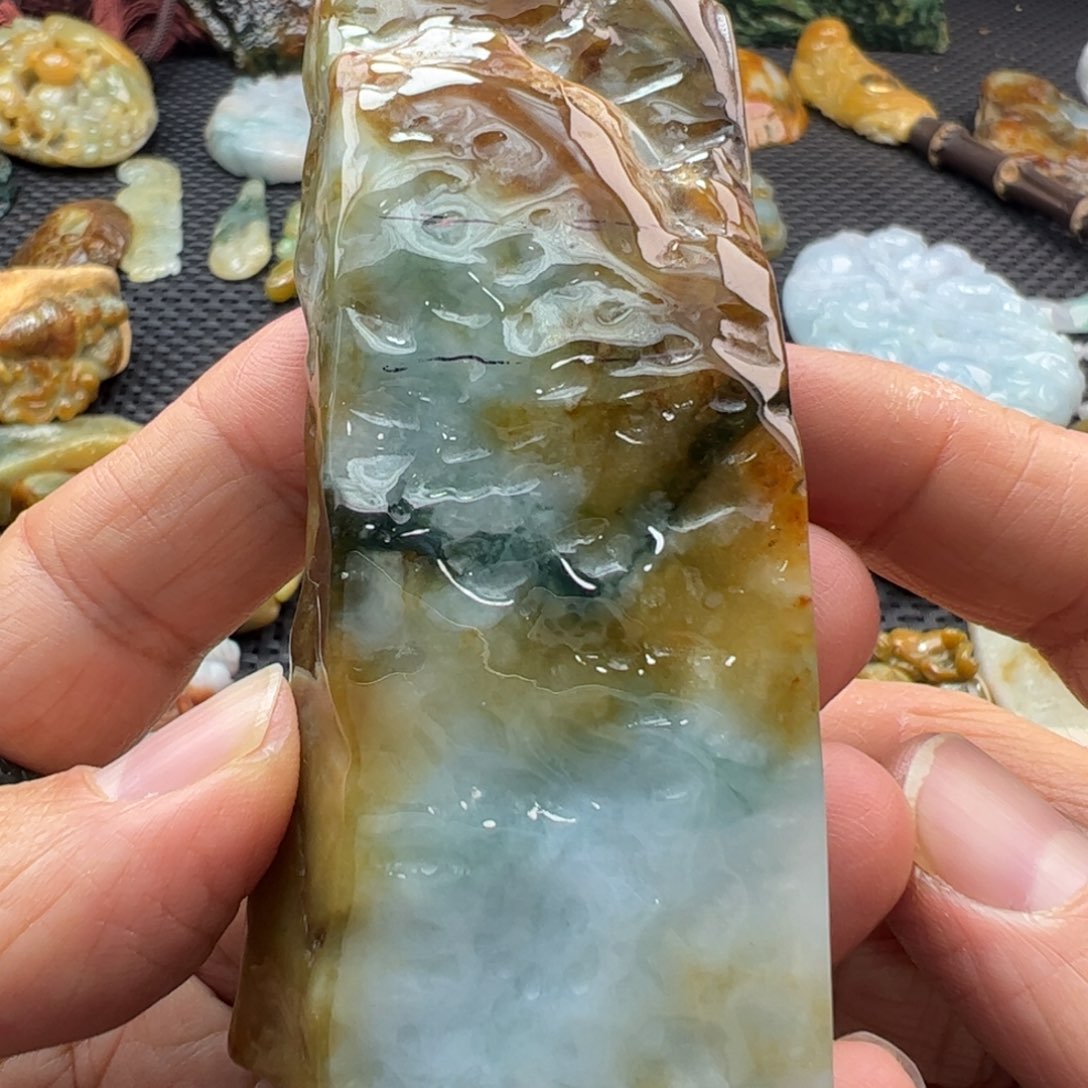 翡翠裸石缅甸翡翠