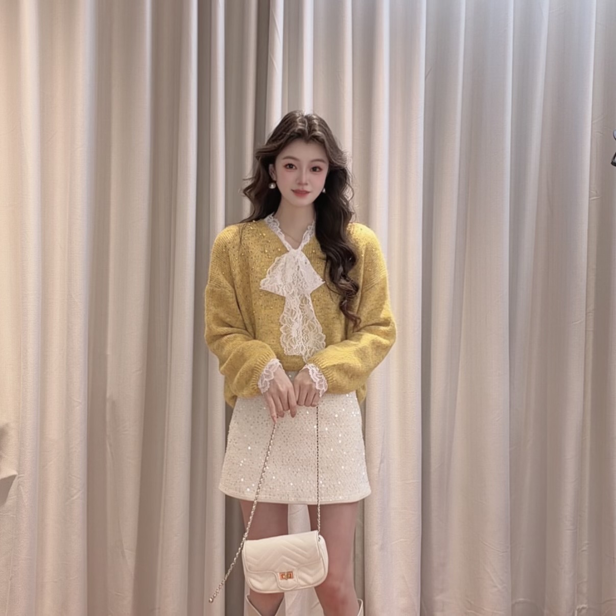 IEF/爱依服2025新款冬季轻奢时尚休闲显瘦毛织打底衣