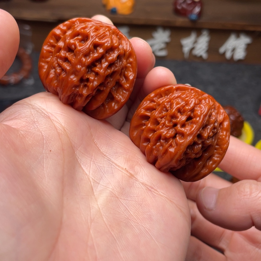 吊坠文玩核桃文玩核桃 手把件 四座楼 38