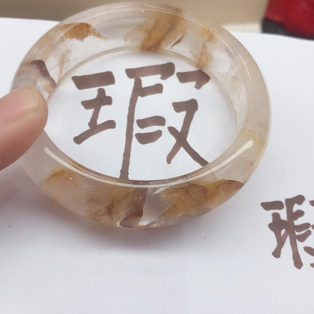 水晶手镯未镶嵌002（瑕疵5758