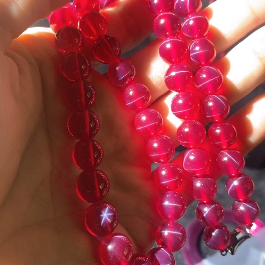 五***行红宝石戒指银S925镶嵌