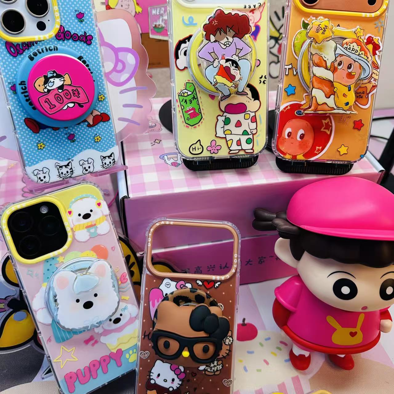 苹果14-17系列手机壳随机发送，无备注型号随机发送链条！