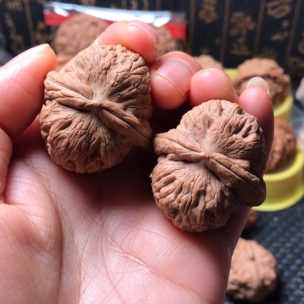 【闪购商品】摆件核桃元宝尺寸37