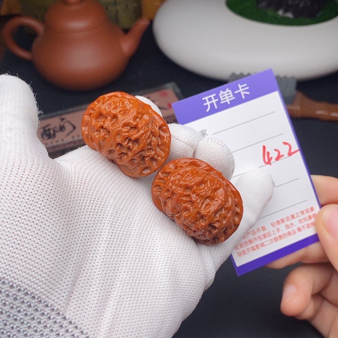 文玩核桃把件40宫灯422