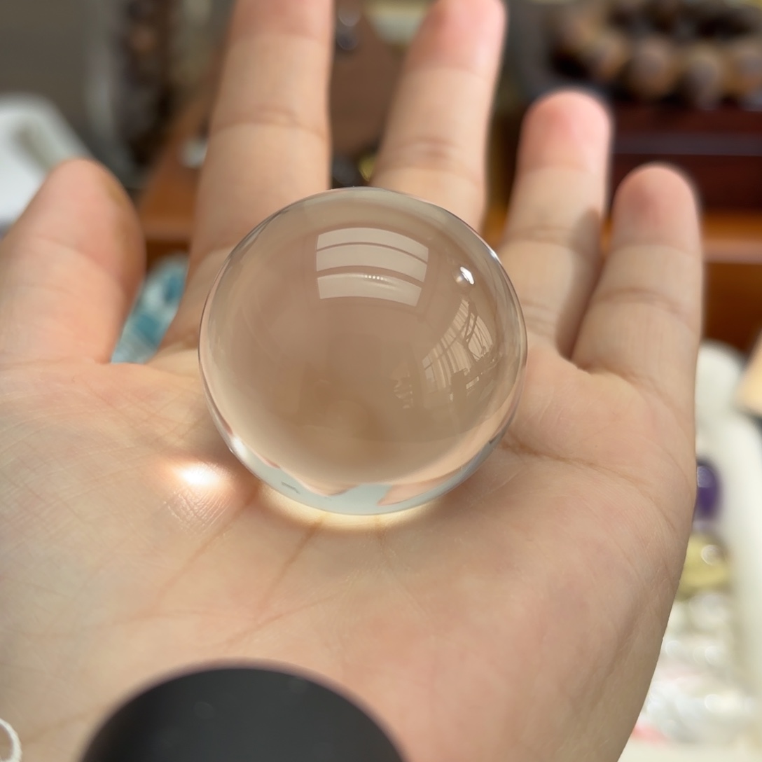 未镶嵌手链水晶柴**猫白水晶球