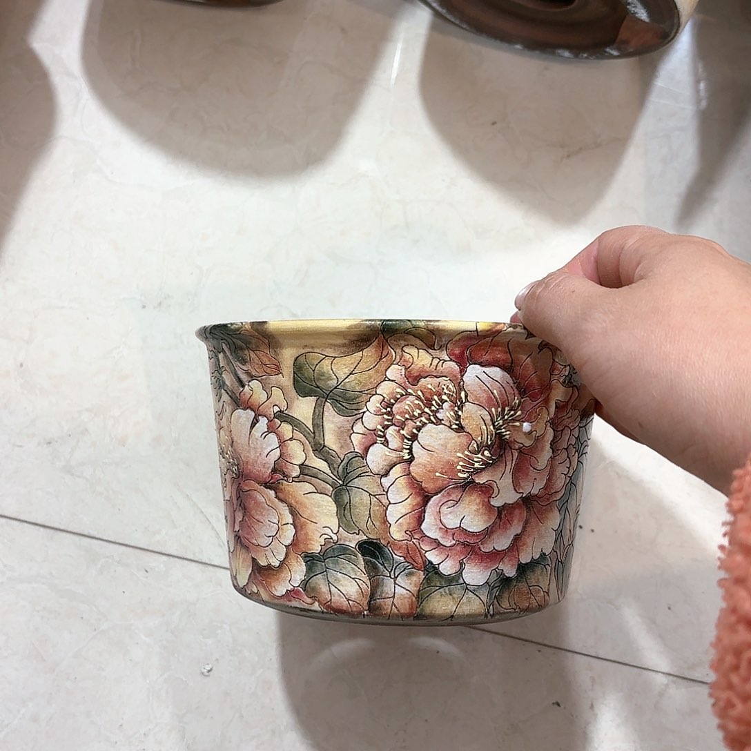 紫砂花盆手工花盆默认微瑕14/11