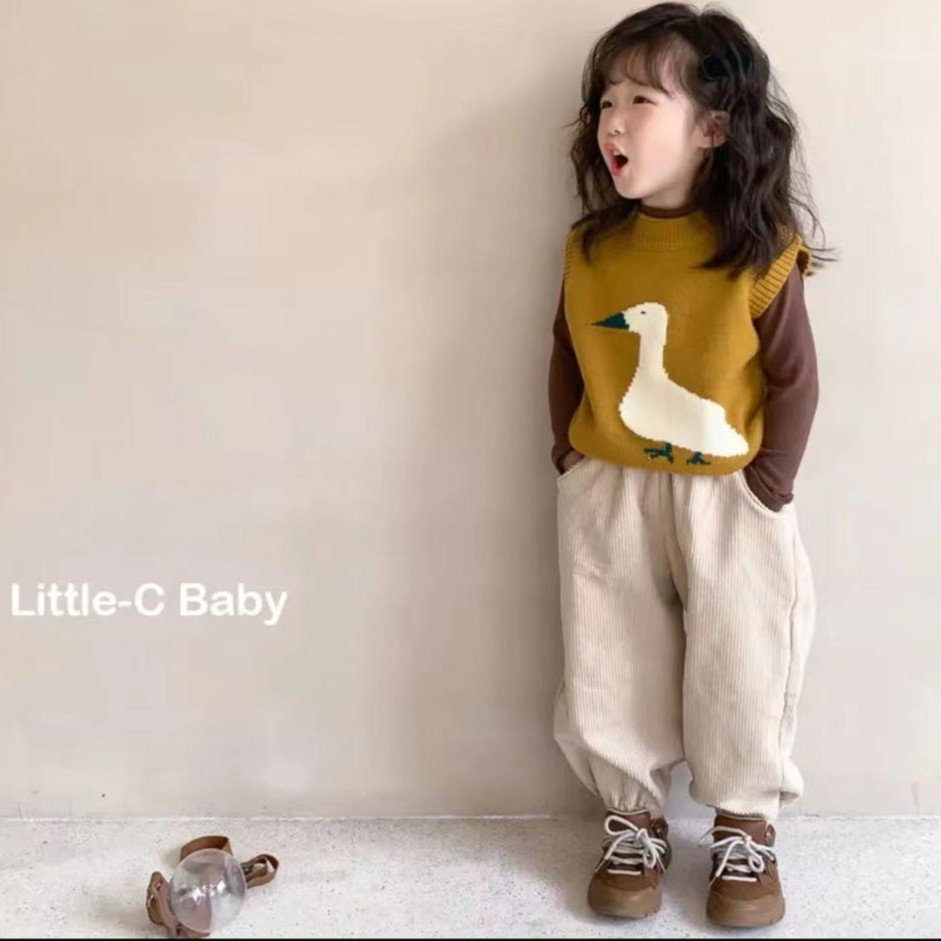 背心 女童针织马甲韩版儿童2025春季新款男女外穿时髦小女孩背心