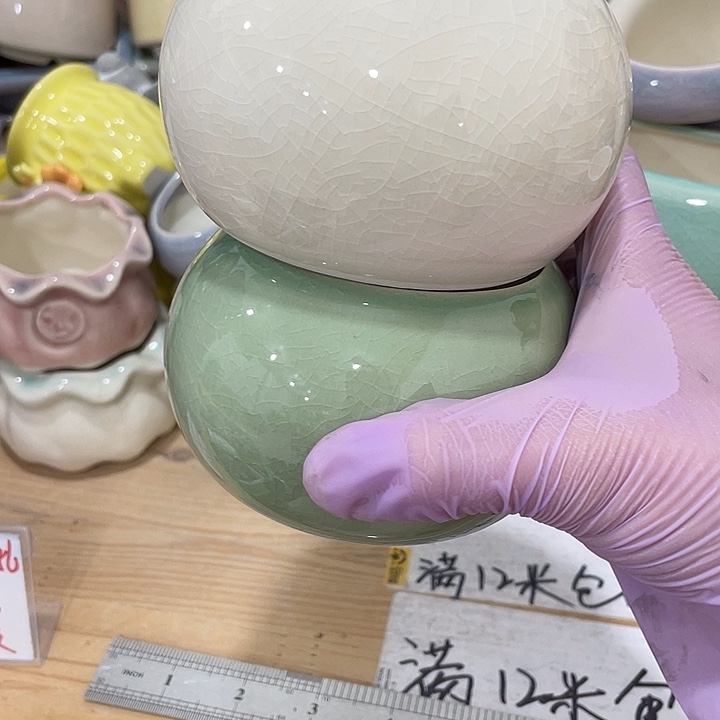 红陶陶瓷花盆凑12包邮