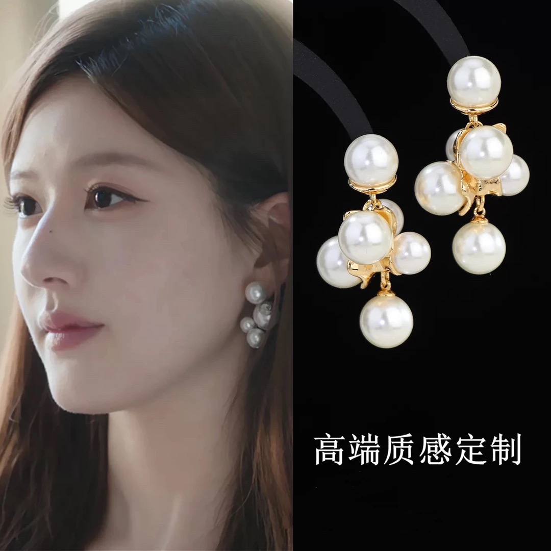 铜合金耳饰 【N29】2025爆款气质轻奢百搭简约精致网红设计师耳环