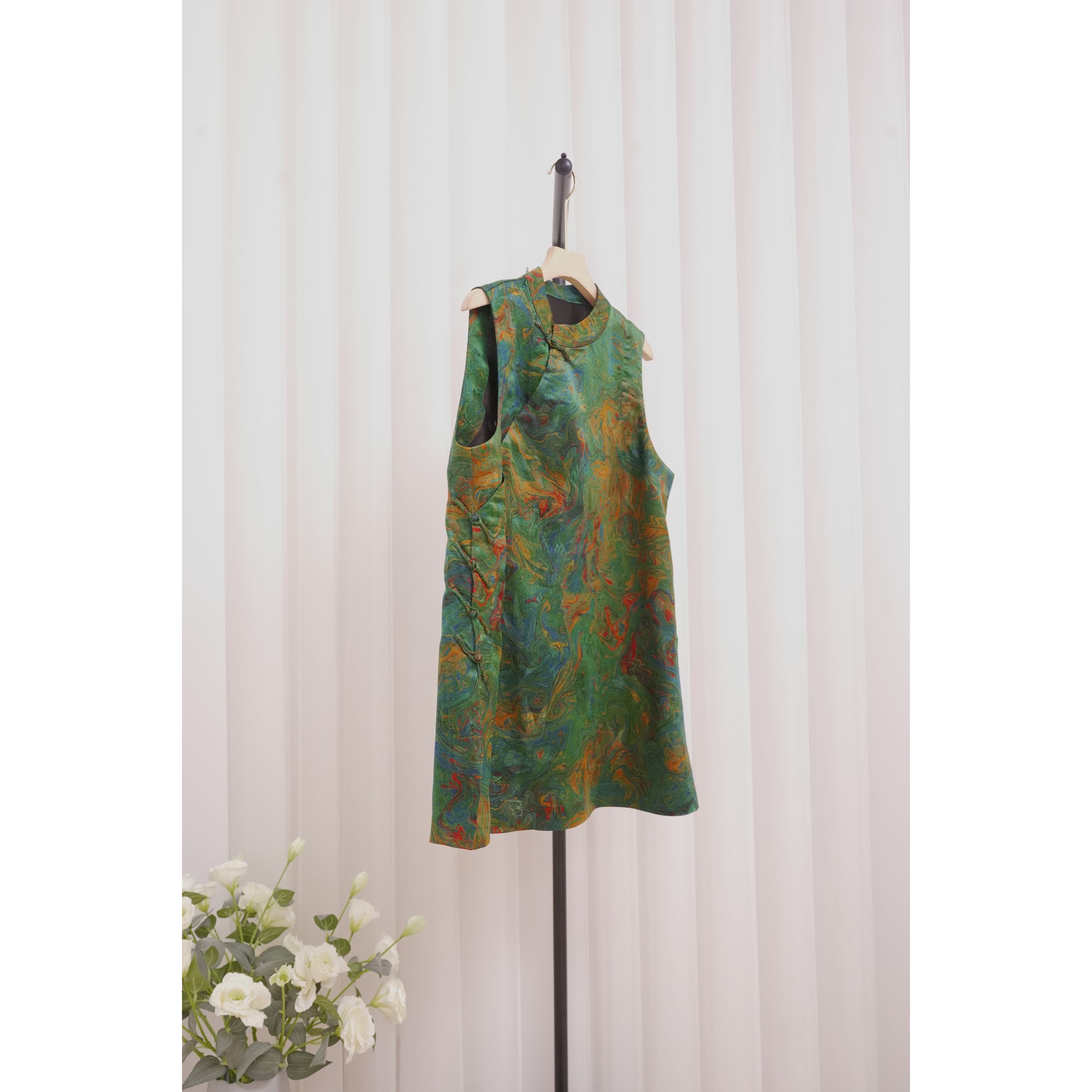 2025文哥工作室新品女夏季高定设计马甲上衣复古时尚SLY-M116