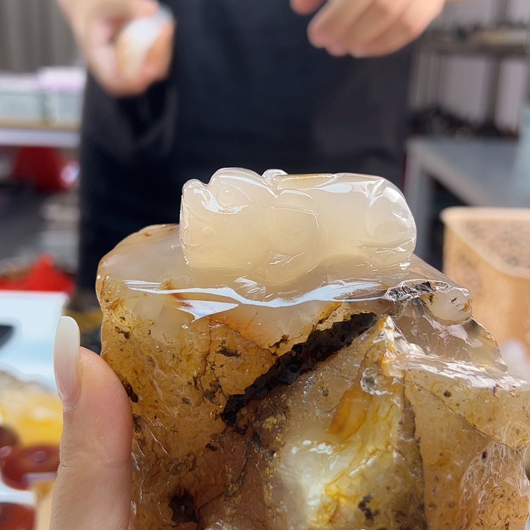 玛瑙/玉髓未镶嵌吊坠(不含链)