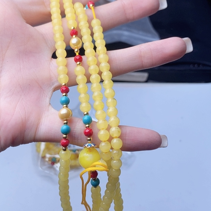 未镶嵌吊坠(不含链)蜜蜡178项链