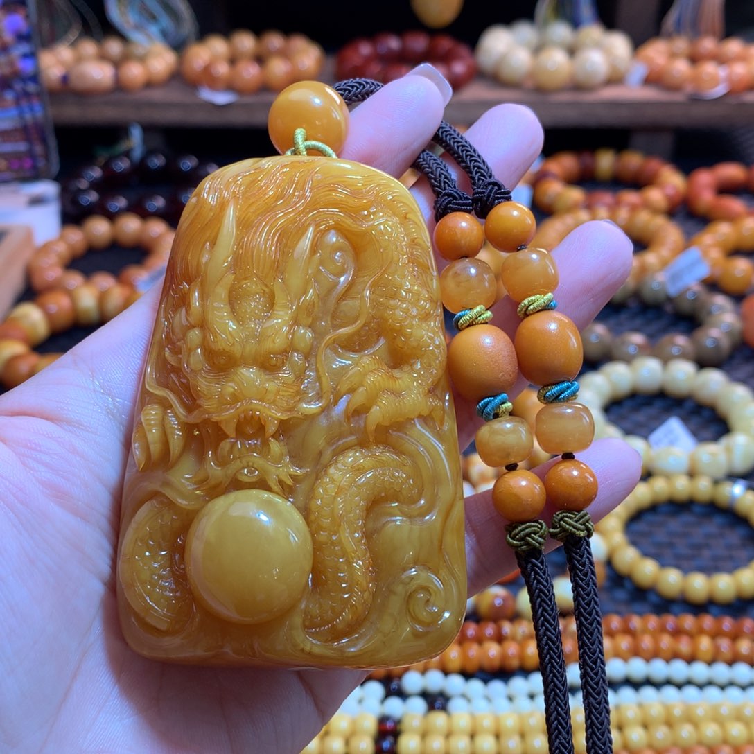 蜜蜡未镶嵌吊坠(赠链)蜜蜡吊坠