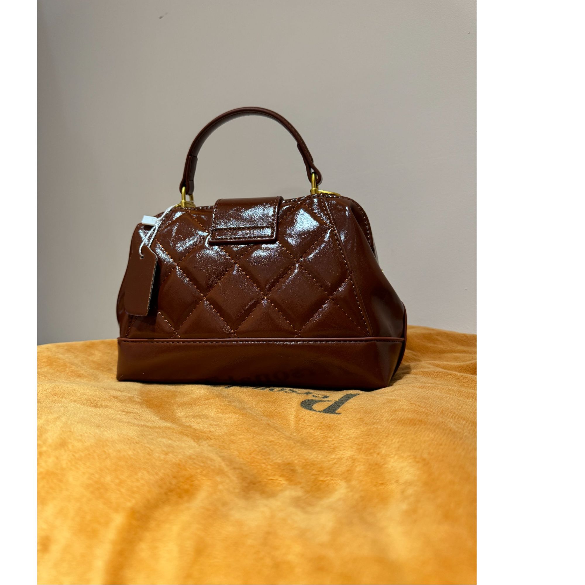 HIRMRIS手工真皮包550559-棕 小医香