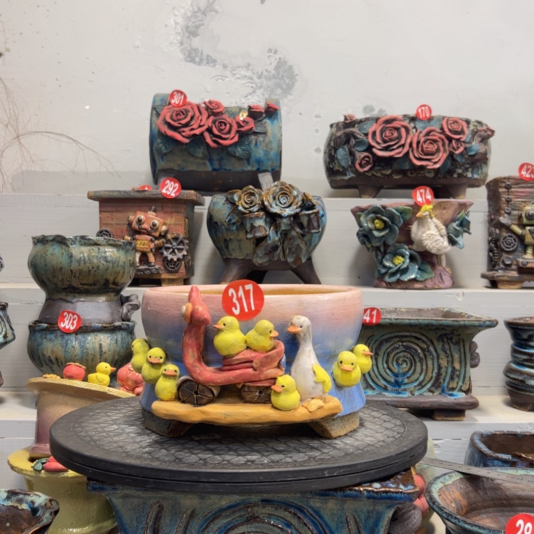 陶瓷微瑕317 号陶然花盆