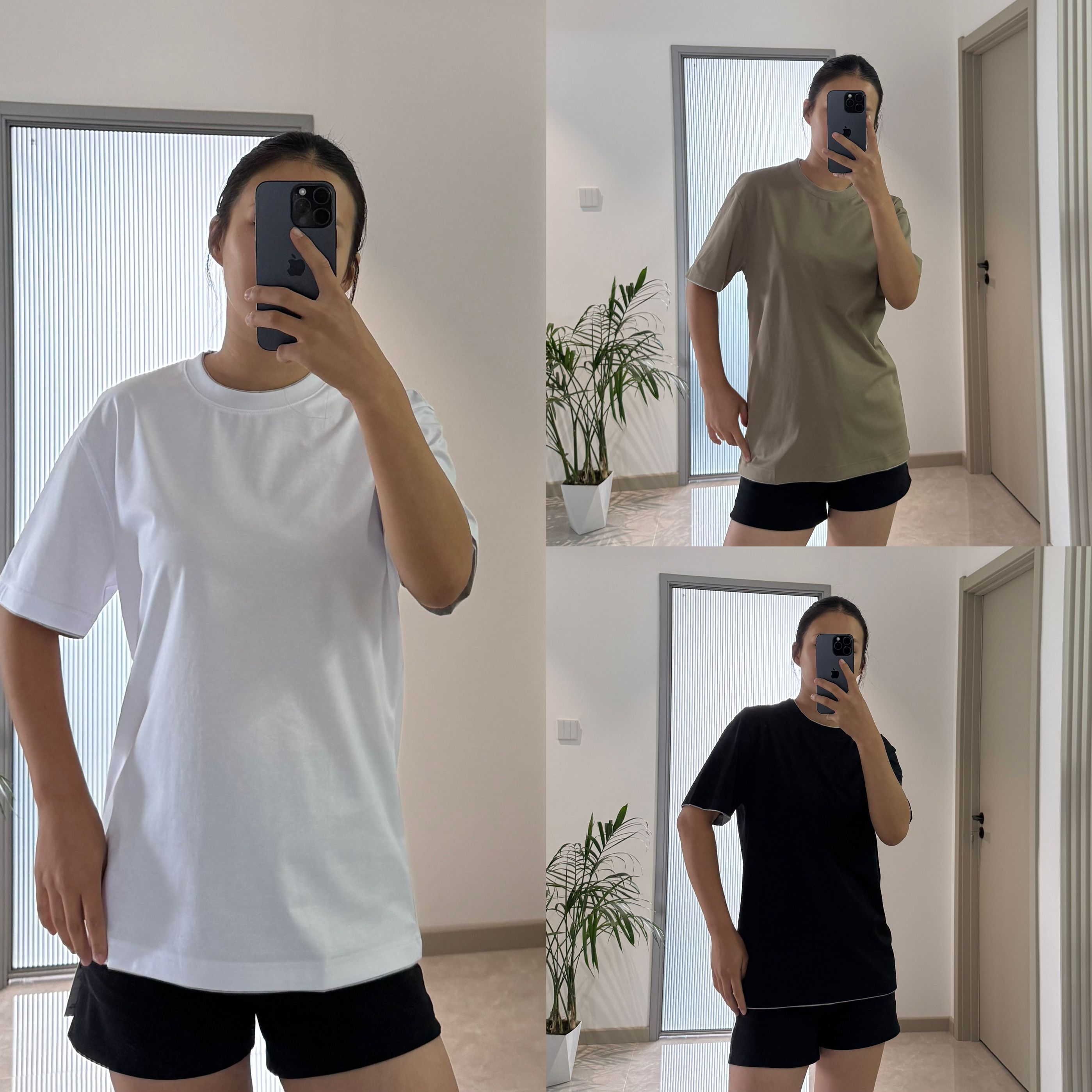 【软糯亲肤】BC风亚麻棉混纺经典简约圆领舒适透气男士休闲短袖8866