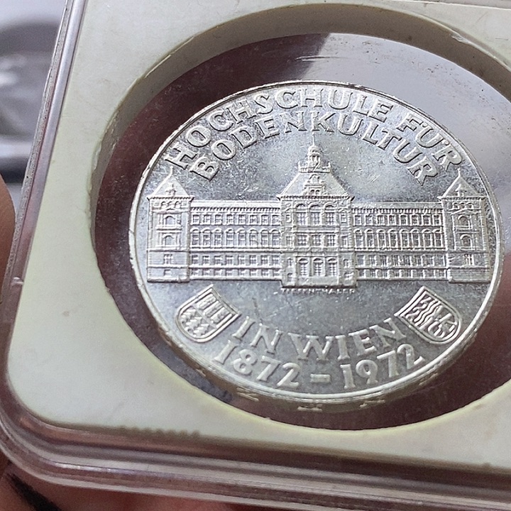 银Ag900奥地利50先令银币20克90%银