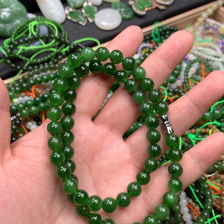 和田玉未镶嵌手链6