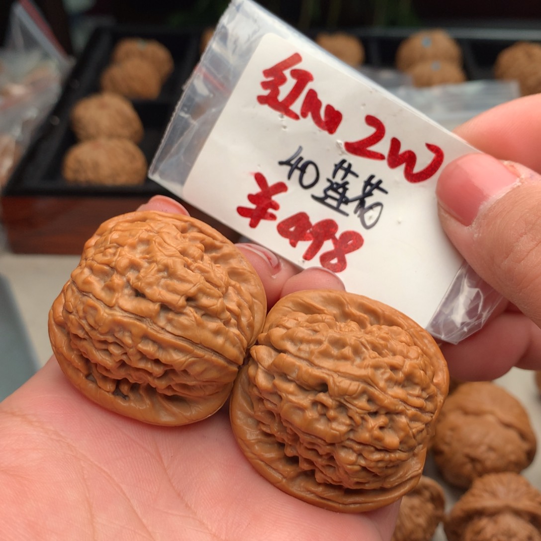 文玩核桃把件40莲花………….