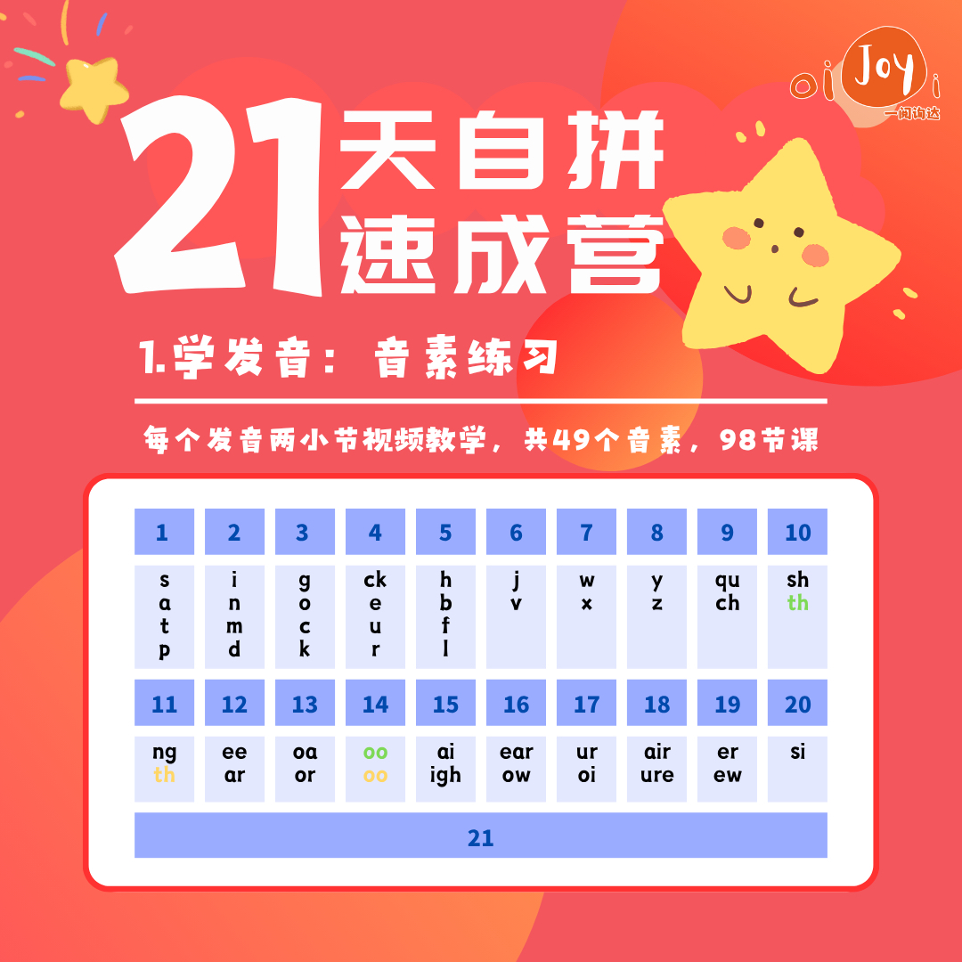肖恩索菲21天英语自拼速成营(9+)