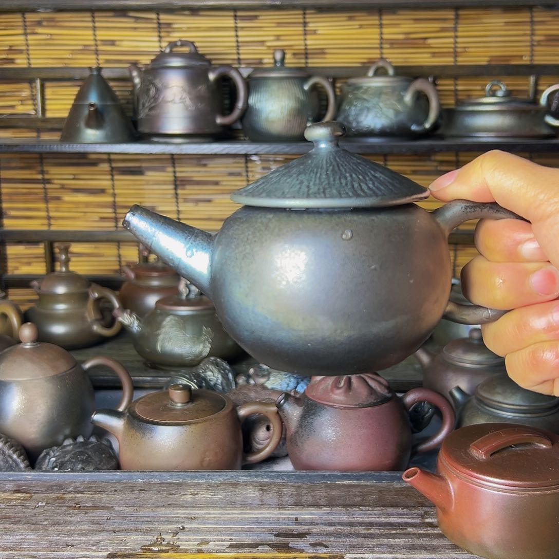 紫泥壶柴烧坭兴陶壶