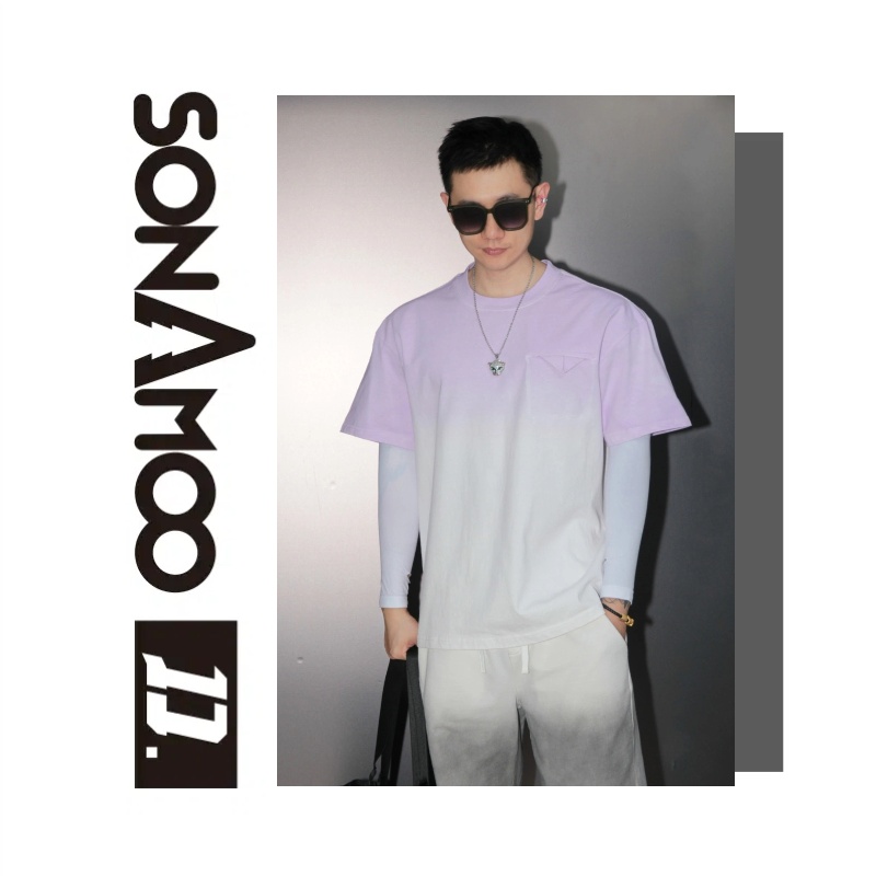 【大璇】吊染T恤夏季百搭圆领男T恤夏季百搭休闲D18804