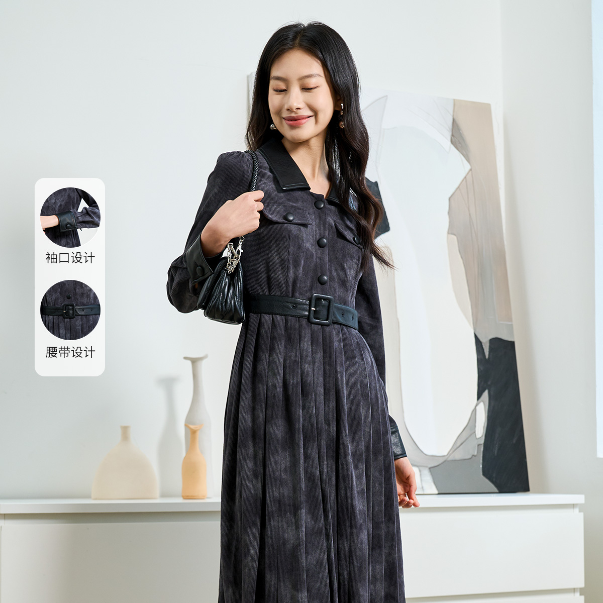 【白姐专属】高级感长袖连衣裙DMEEL141171