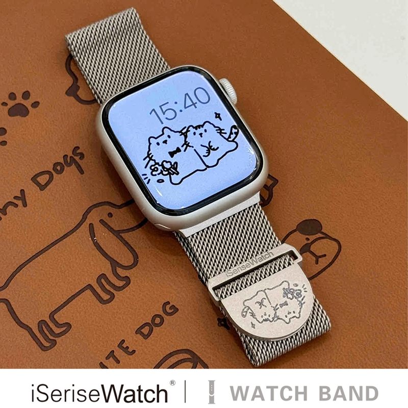 iserisewatch米兰尼斯适用applewatchs11苹果手表iwatch10表带