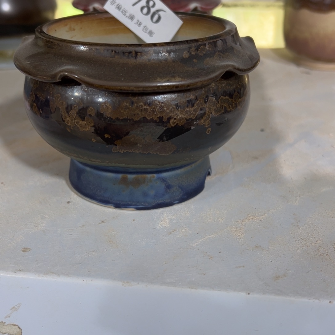 陶瓷口8高8 景德镇手工花盆