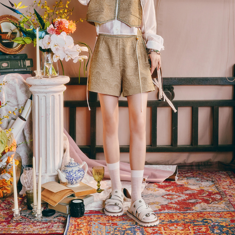 【诗语专属】菀草壹2025夏季新款休闲裤K27713421